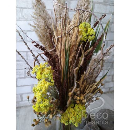 Букет из сухоцветов, набор природных сухоцветов в вазу