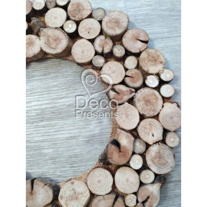 Веночек из деревянных спилов