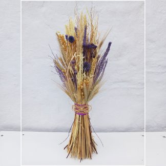 Букет №12 з польових сухоцвітів та колосків