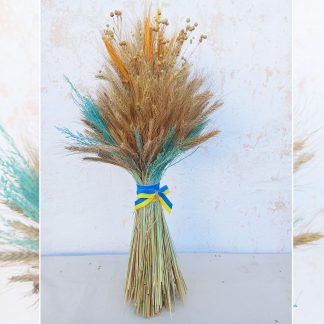 Сніп №6 з колосків пшениці та жита Український оберіг